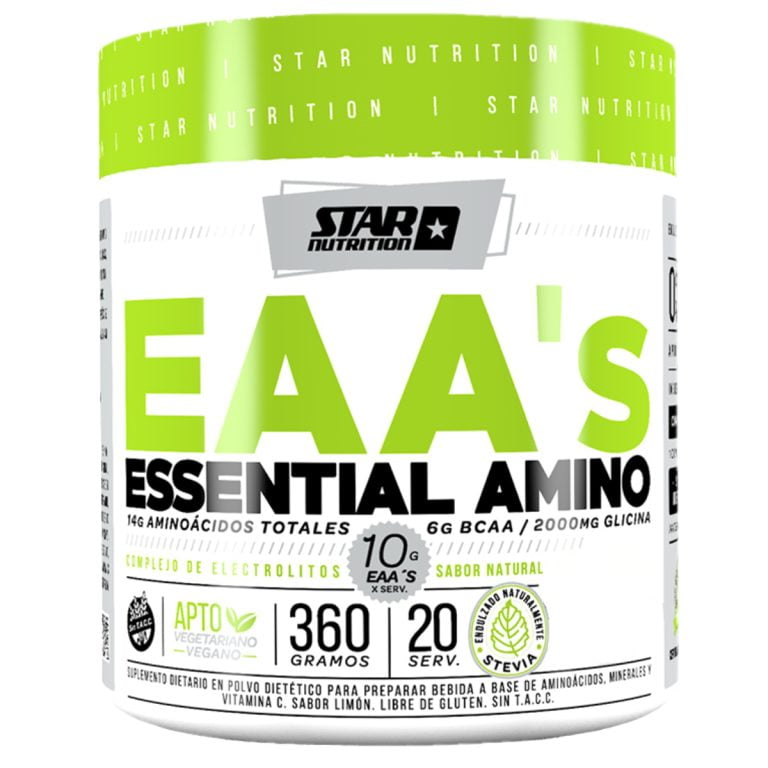 EAA’s de Star Nutrition 360 g sabor lima, envase