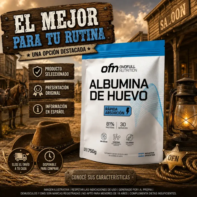 Ovofull 750 g, 80 por ciento de proteina cada 100 gramos