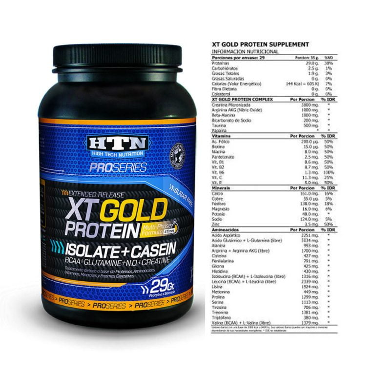 XT Gold 1 kg de HTN + Creatina 300 g de XXL Pro, información de los productos