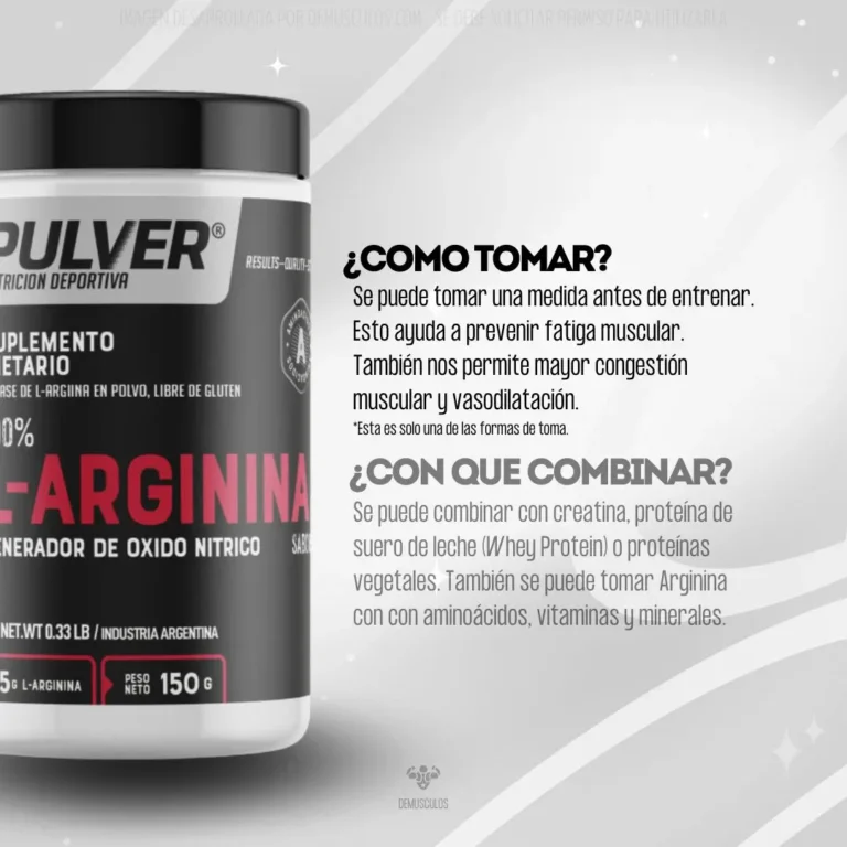 Arginina de Pulver 150 g, sabor neutro para combinar