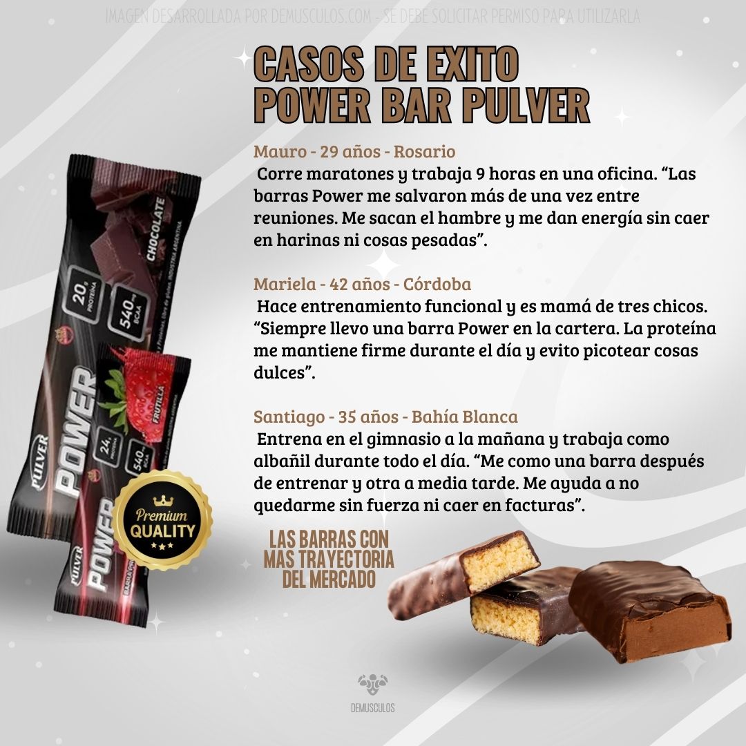 Casos de éxito: Personas que han consumir barras de proteína