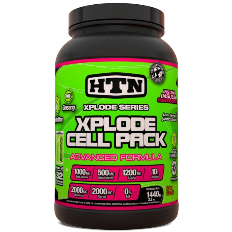 Beneficios de Cell Pack de HTN x1.4 kg. Masa muscular. Rendimiento y menos fatiga.