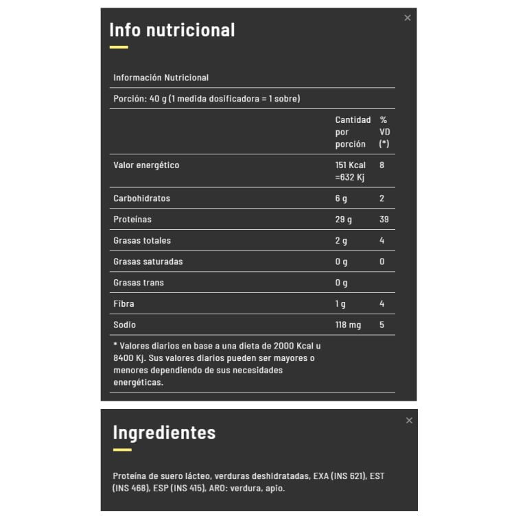 Cream Soup de Pulver, información del producto