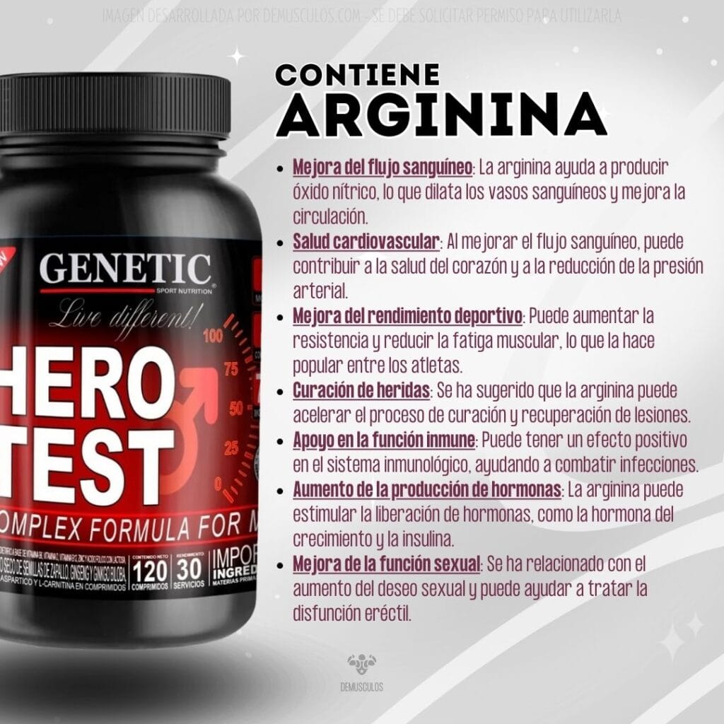 Example For Hero Test Hero Test y Muscle Growth | Combo | Plan 2 meses | DeMusculos