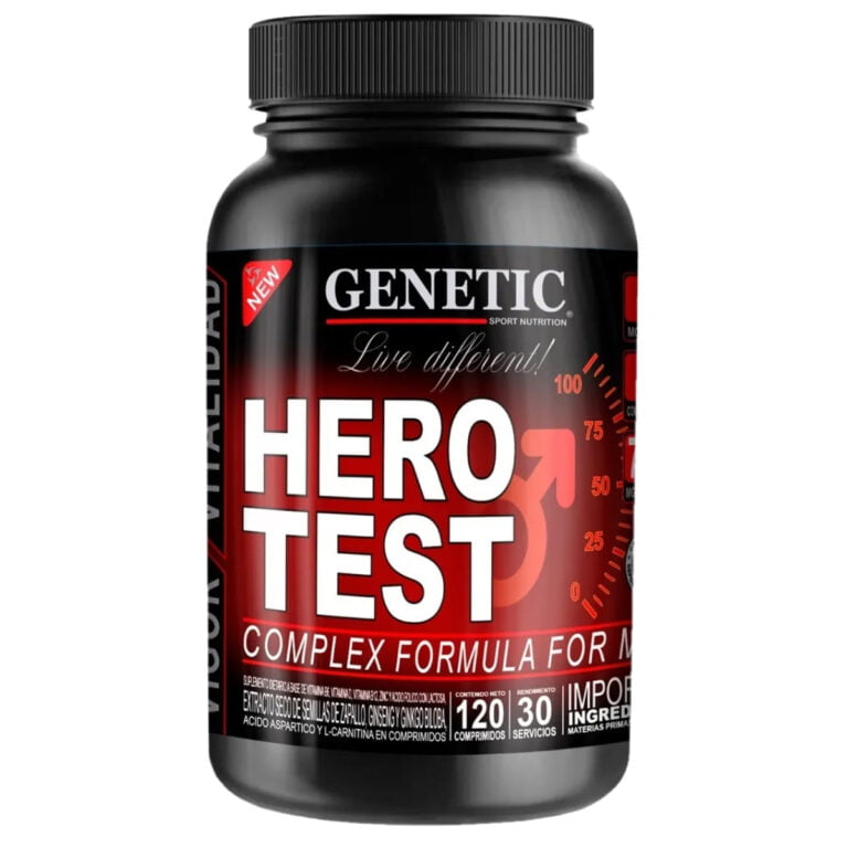 Hero Test de Genetic Sport, frasco de 120 comprimidos