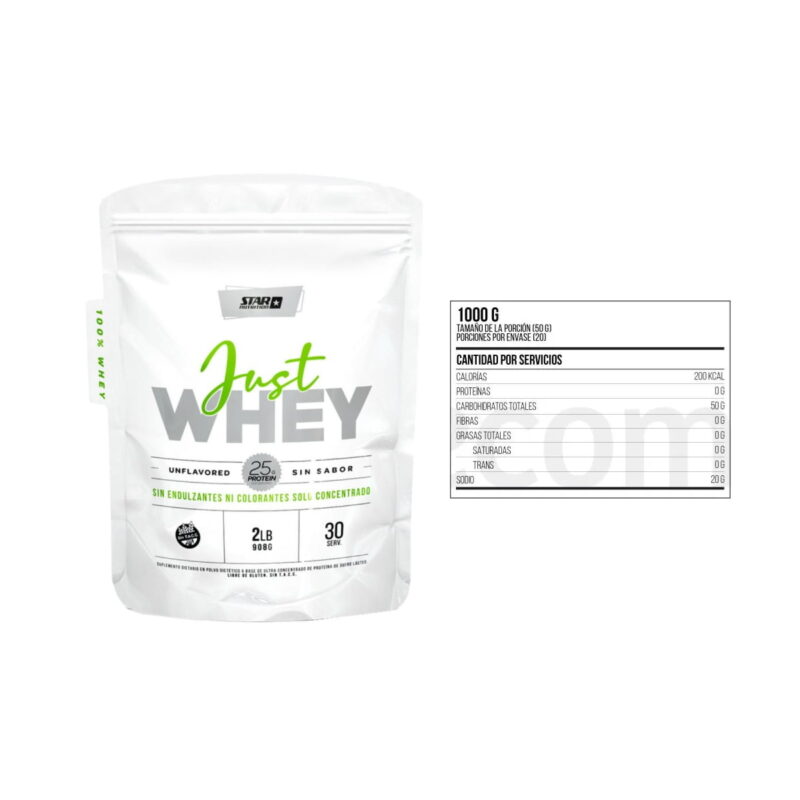 Just Carbs x1 kg de Star Nutrition Carbohidratos - Imagen 2