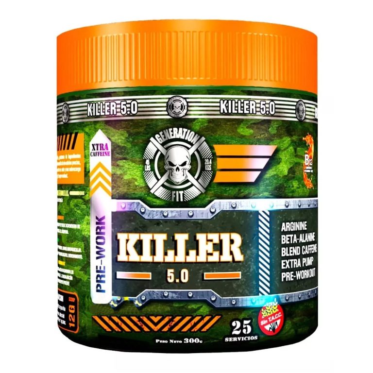 Killer 5.0 de Generation Fit, pote de 300 gramos