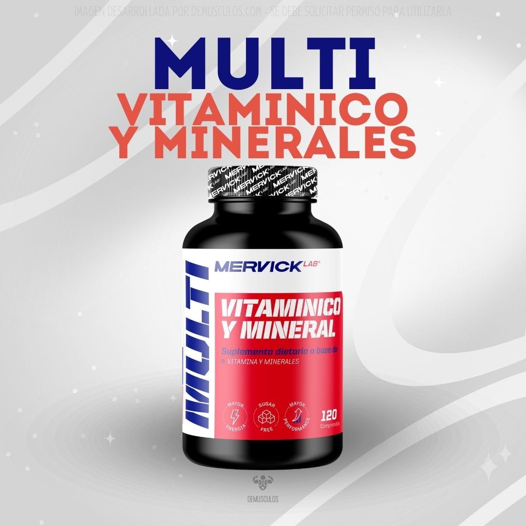 Multi Vitamínico y Minerales de Mervick Lab x 120