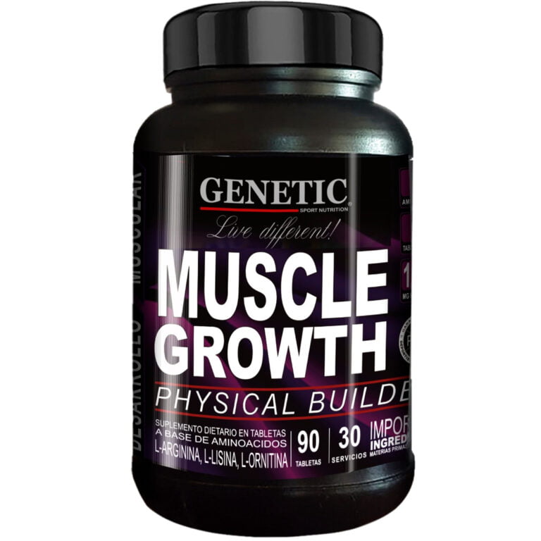 Muscle Growth de Genetic Sport, envase de 90 tabletas