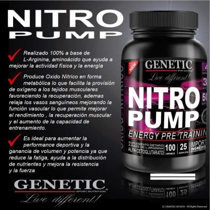 Nitro Pump x100 Genetic Sport - Imagen 3
