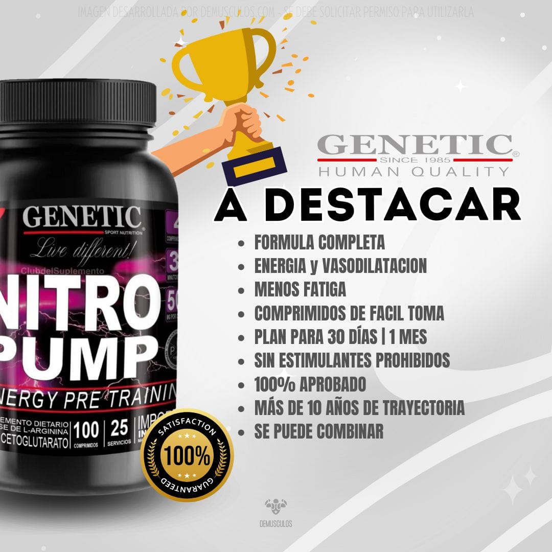 Arginina Nitro Pump de Genetic