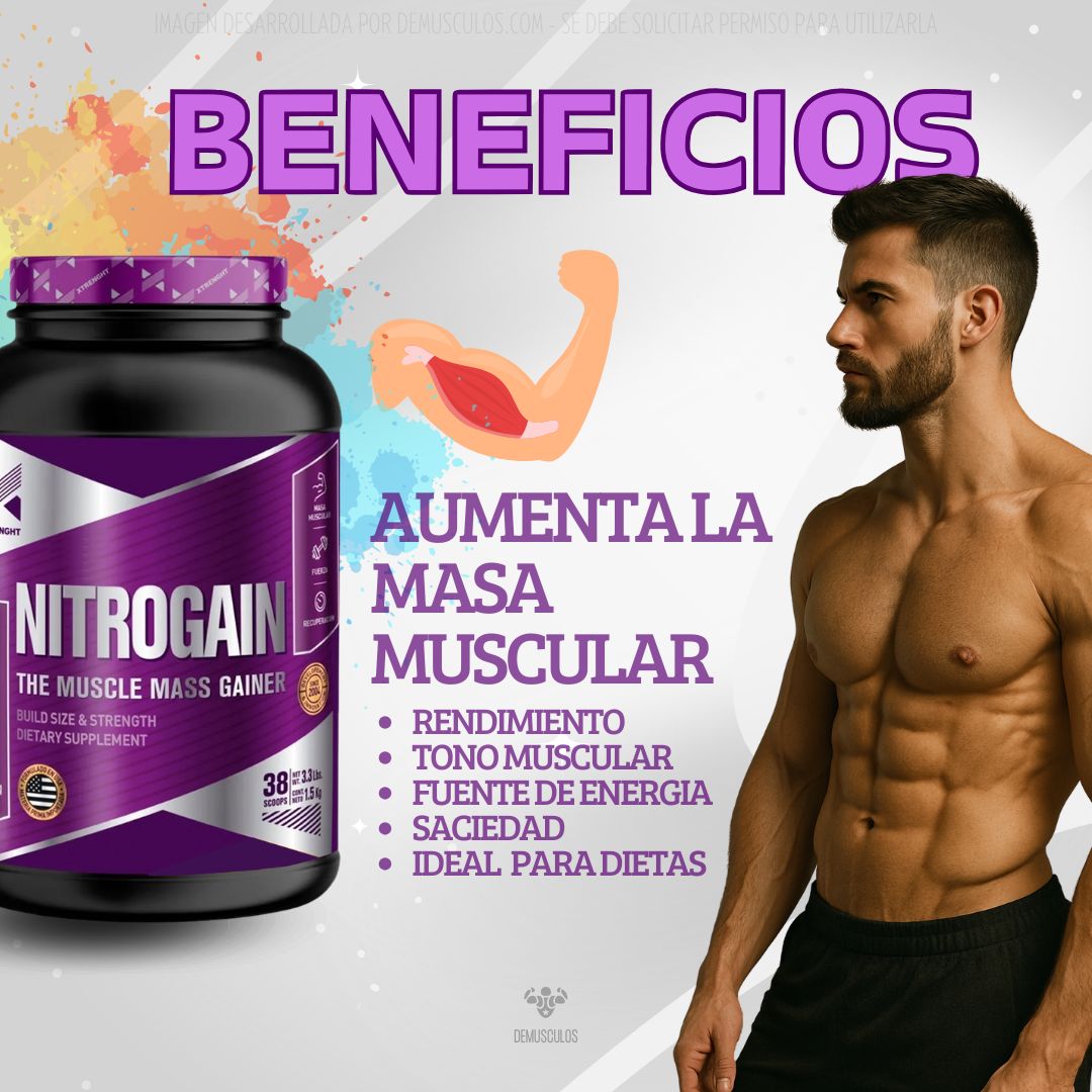 Nitrogain 1.5 de Xtrenght Nutrition - Beneficios