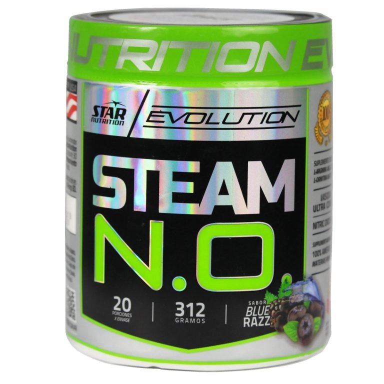 Steam N.O. de Star Nutrition, envase de 312 gramos