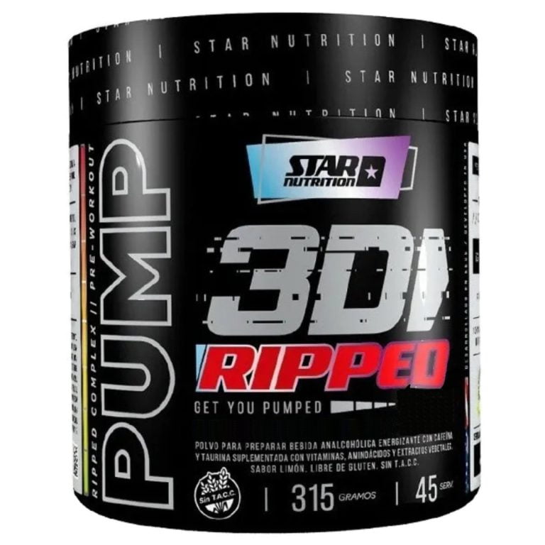 Pump 3D Ripped de Star Nutrition, envase de 315 gramos