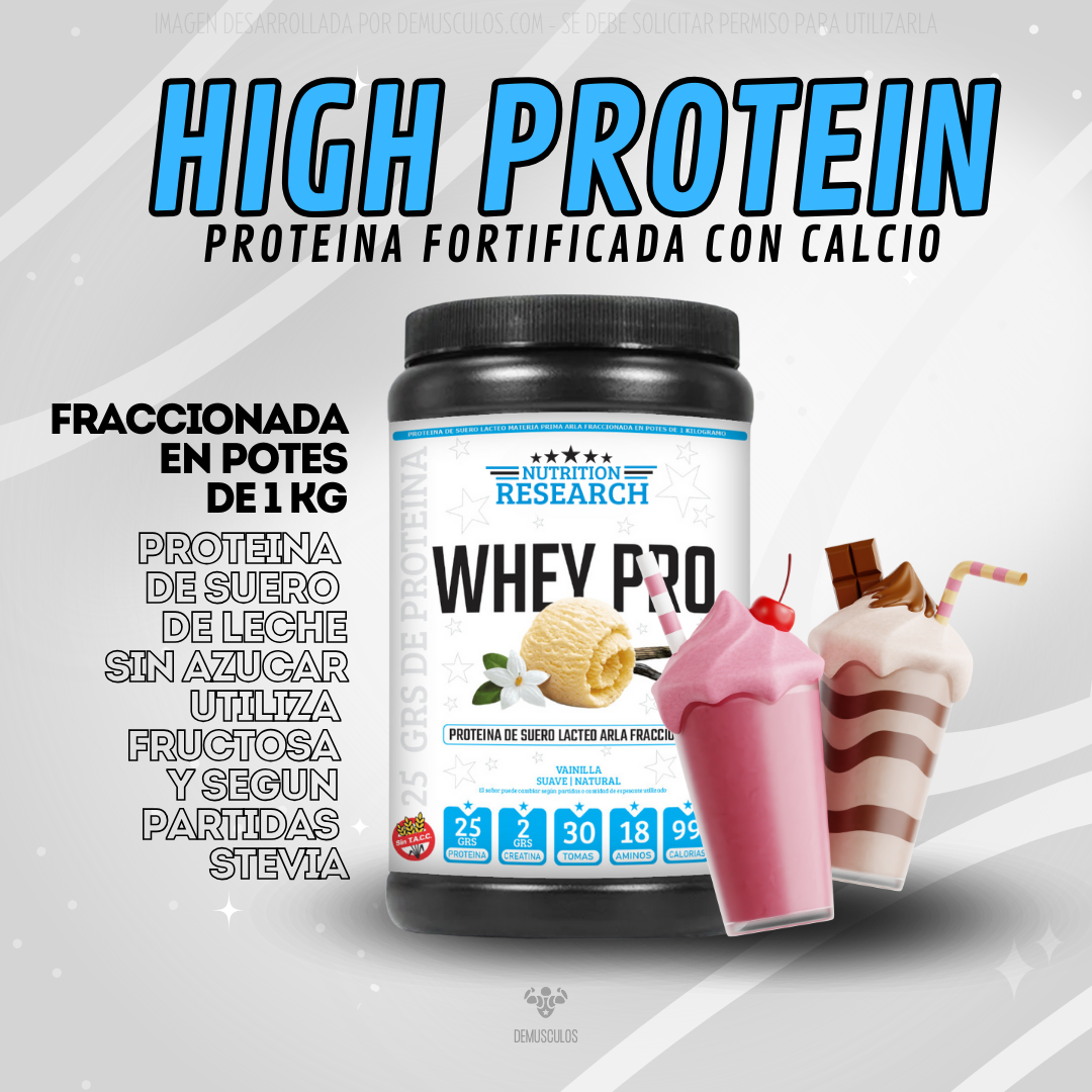 Proteína Whey Pro de 1 kg Nutrition Research