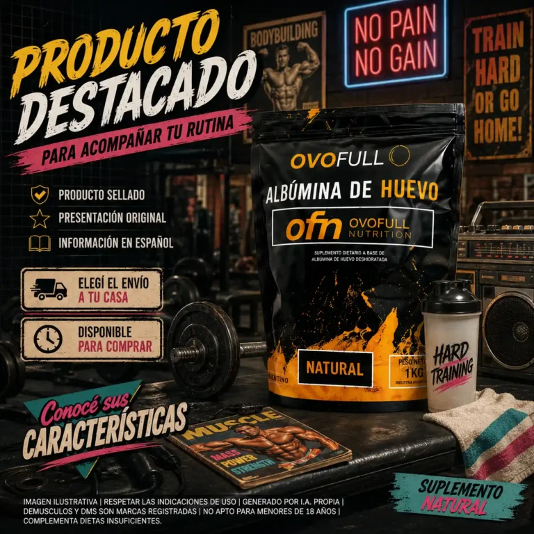 Proteina de Huevo Ovofull 1 kg, se prepara fria o caliente