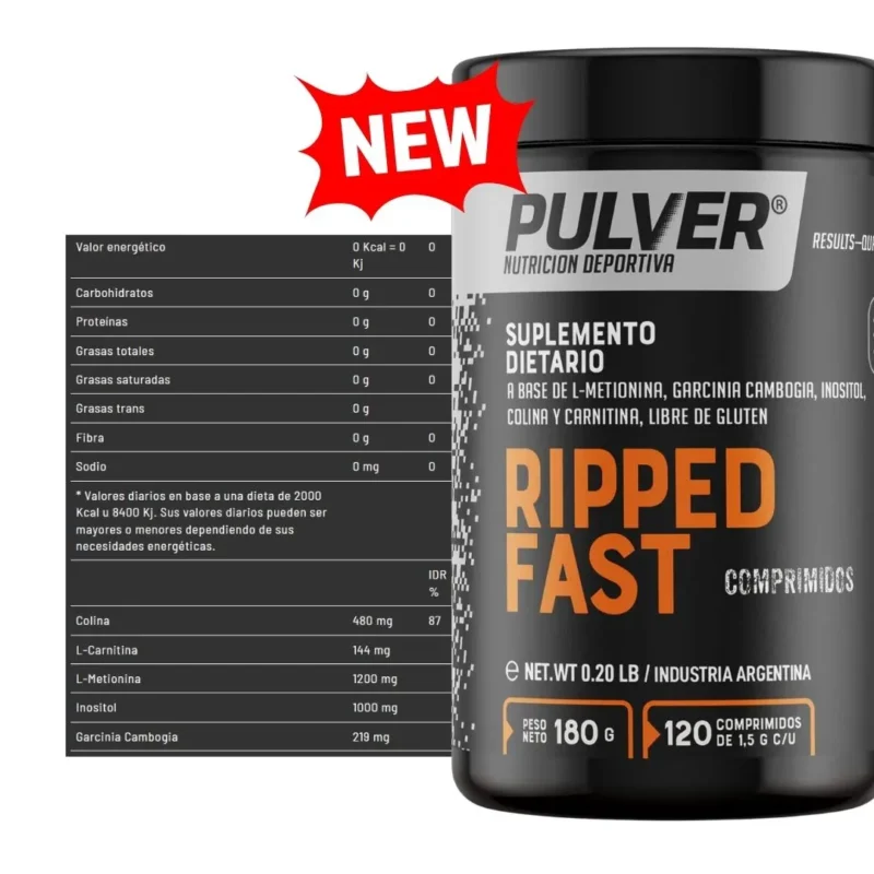 Ripped Fast de Pulver x 120 Quemador de Grasas