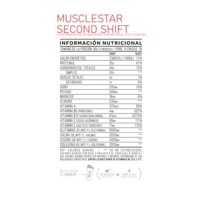 La fórmula detrás de Second Shift de Star Nutrition x 1 kg