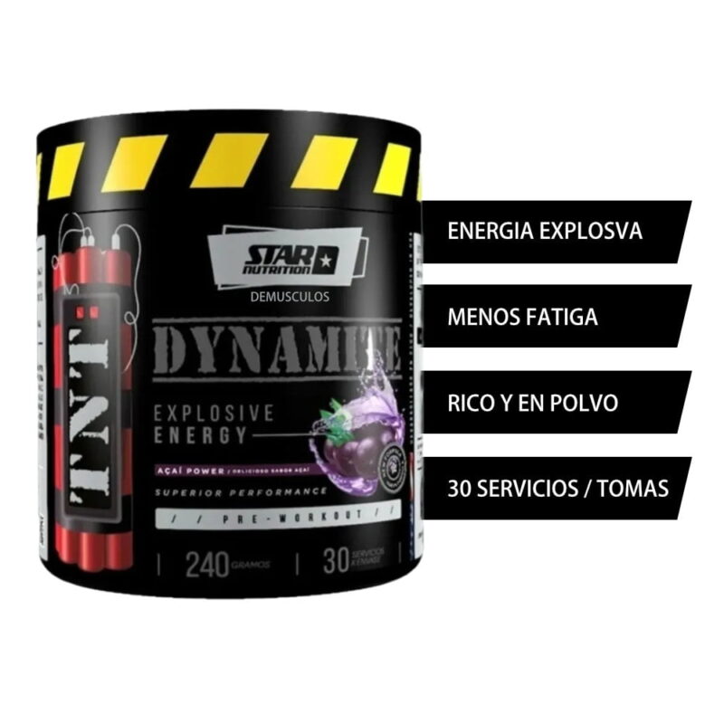 TNT Dynamite 240 grs de Star Nutrition Pre Entrenamiento - Imagen 3