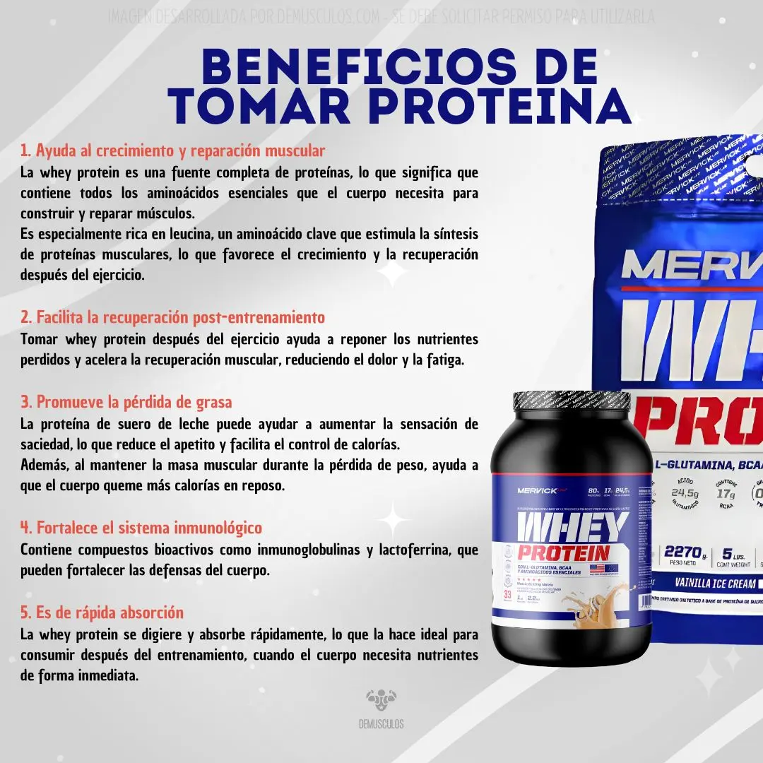 Proteína de 2 y 5 lbs de Mervick