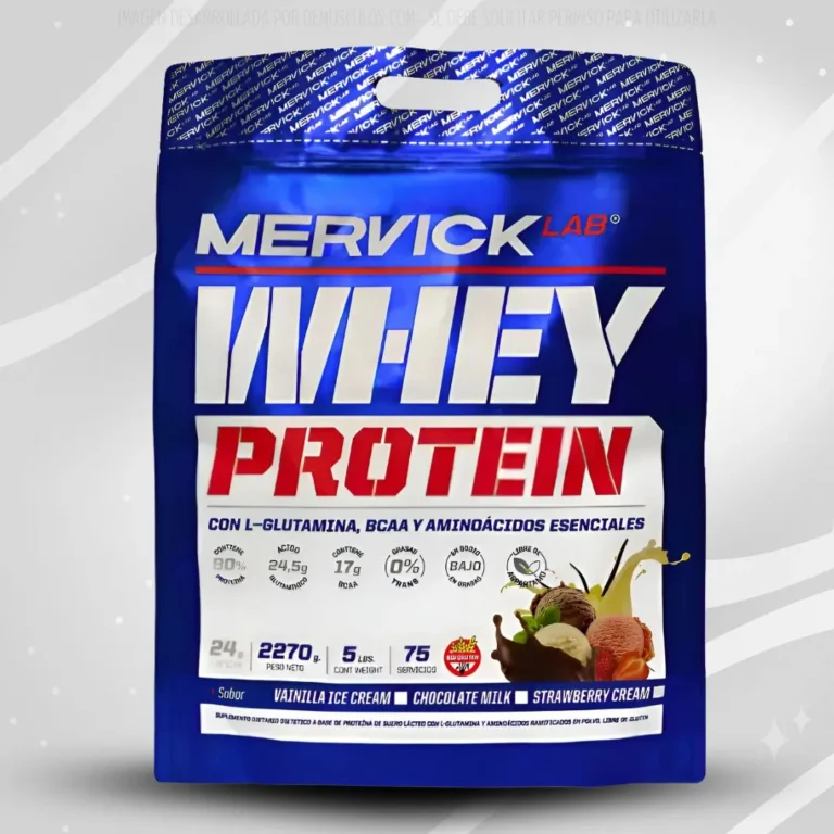 Whey Protein 5 lbs de Mervick Lab, información del producto