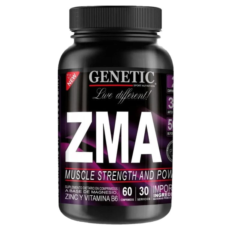 ZMA de Genetic Sport Nutrition, frasco de 60 comprimidos