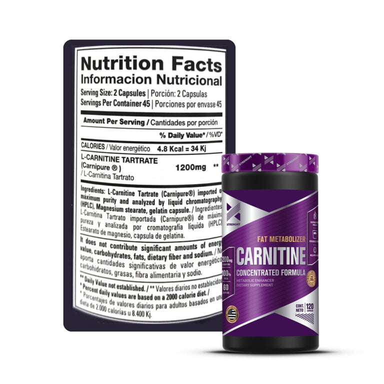 Información de la Carnitina de Xtrenght Nutrition