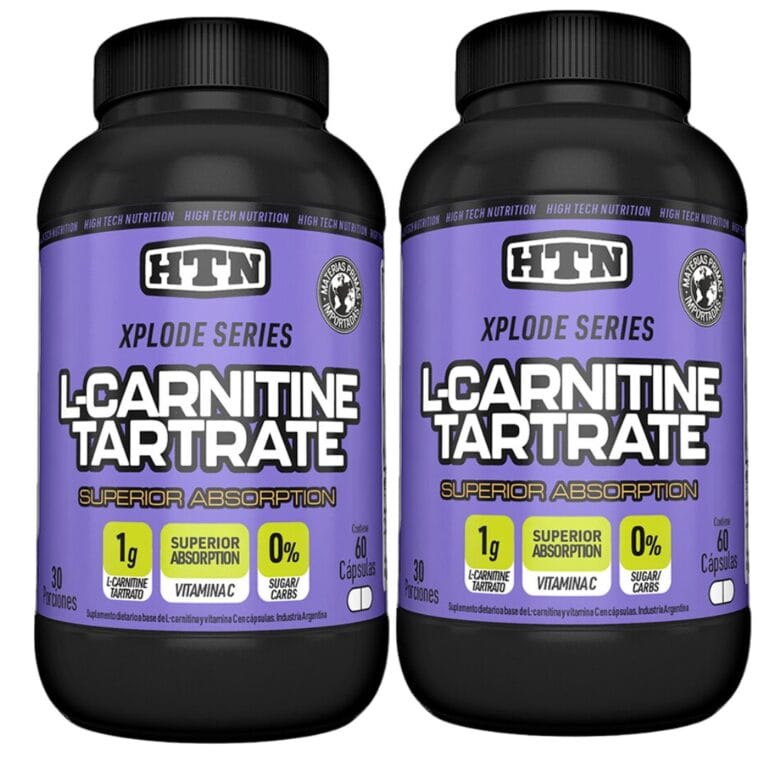 L-Carnitina Tartrate x60 de HTN, pack de 2 unidades