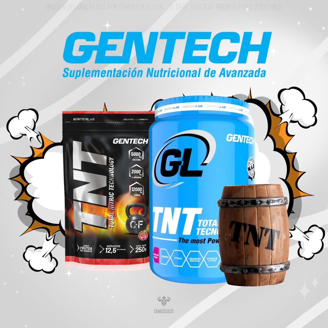 TNT de Gentech x250 y x500 grs TNT 500 grs de Gentech