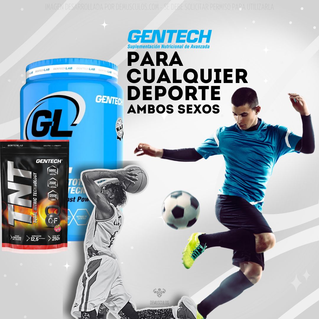 TNT es para todo tipo de deportes TNT de Gentech es ideal para cualquier tipo de deporte