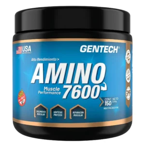 Amino 7600 de Gentech, envase de 150 tabletas