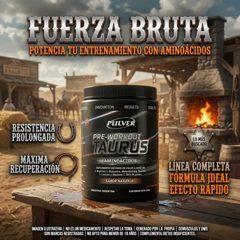 Composición del Amino Taurus de Pulver 400 g