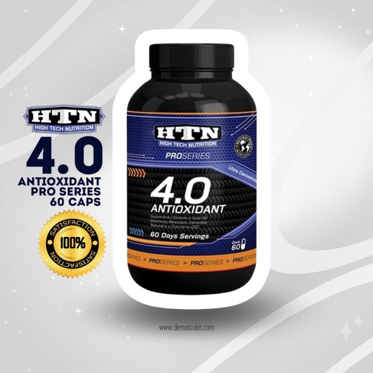Antioxidant 4.0 de HTN, frasco de 60 cápsulas con coenzima Q10