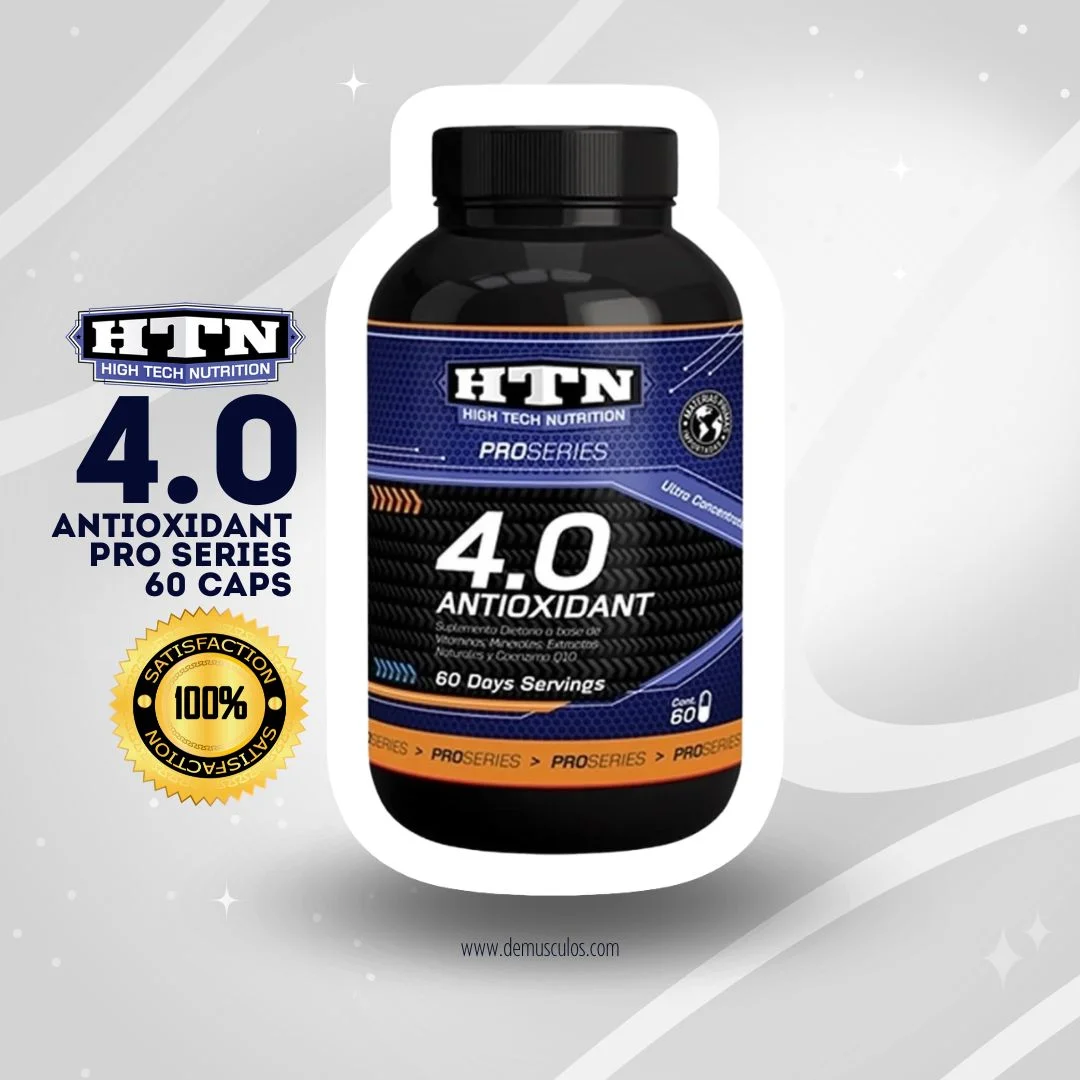 Efectivo Antioxidante con Q10 y Resveratrol. Fabricado por HTN en Argentina.