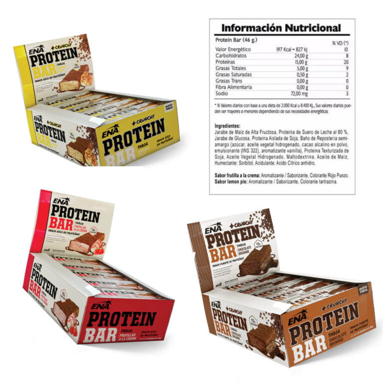 Caja de 16 barras de proteina Whey Bar de ENA Sport