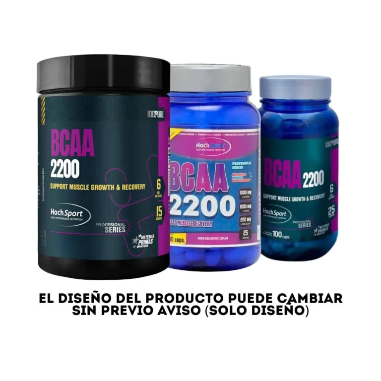 BCAA 2200 de Hoch Sport, cápsulas de fácil toma