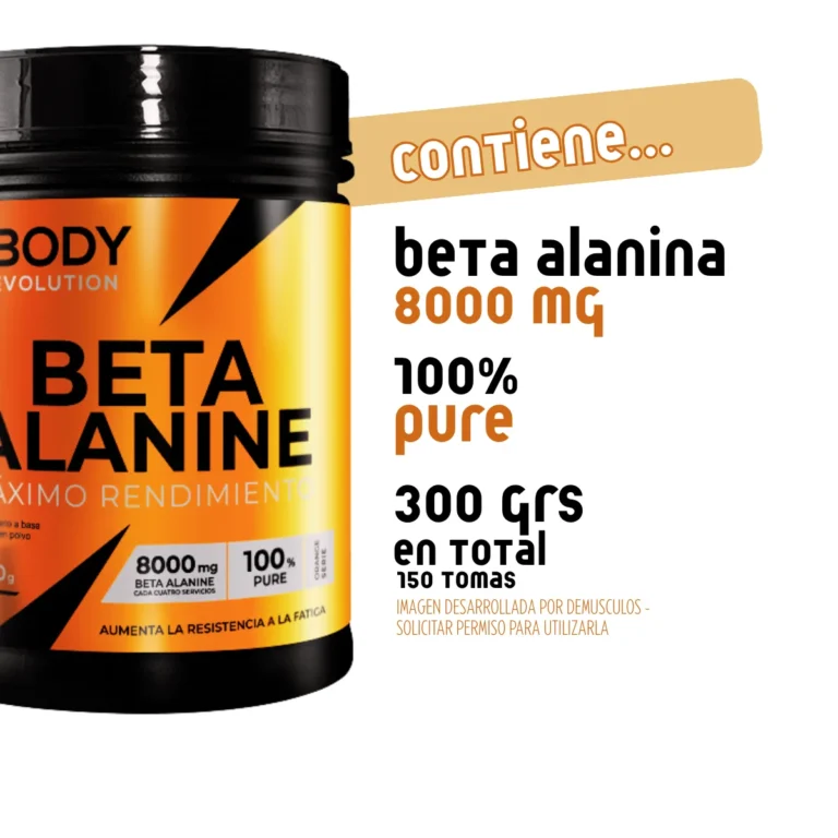 Beta Alanina 100% Pure de XBody en polvo, incluida en el combo