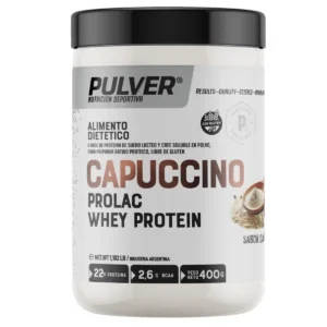 Cappuccino de Pulver 400 g, proteina de suero con sabor a cafe