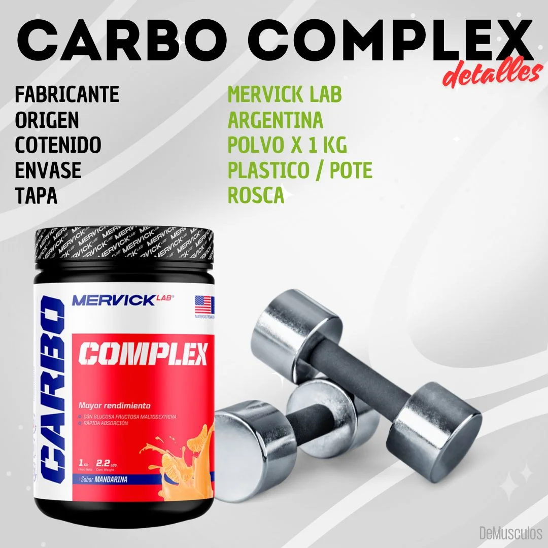 Carbo Complex x1 kg de Mervick. Fabricado por Mervick Lab.