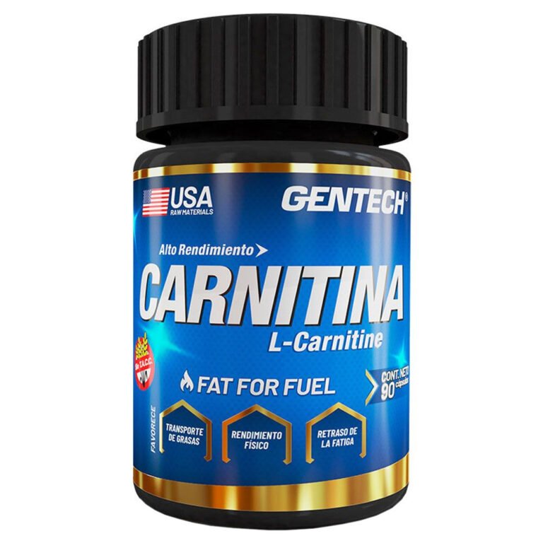 Carnitina x90 cápsulas de Gentech, frasco