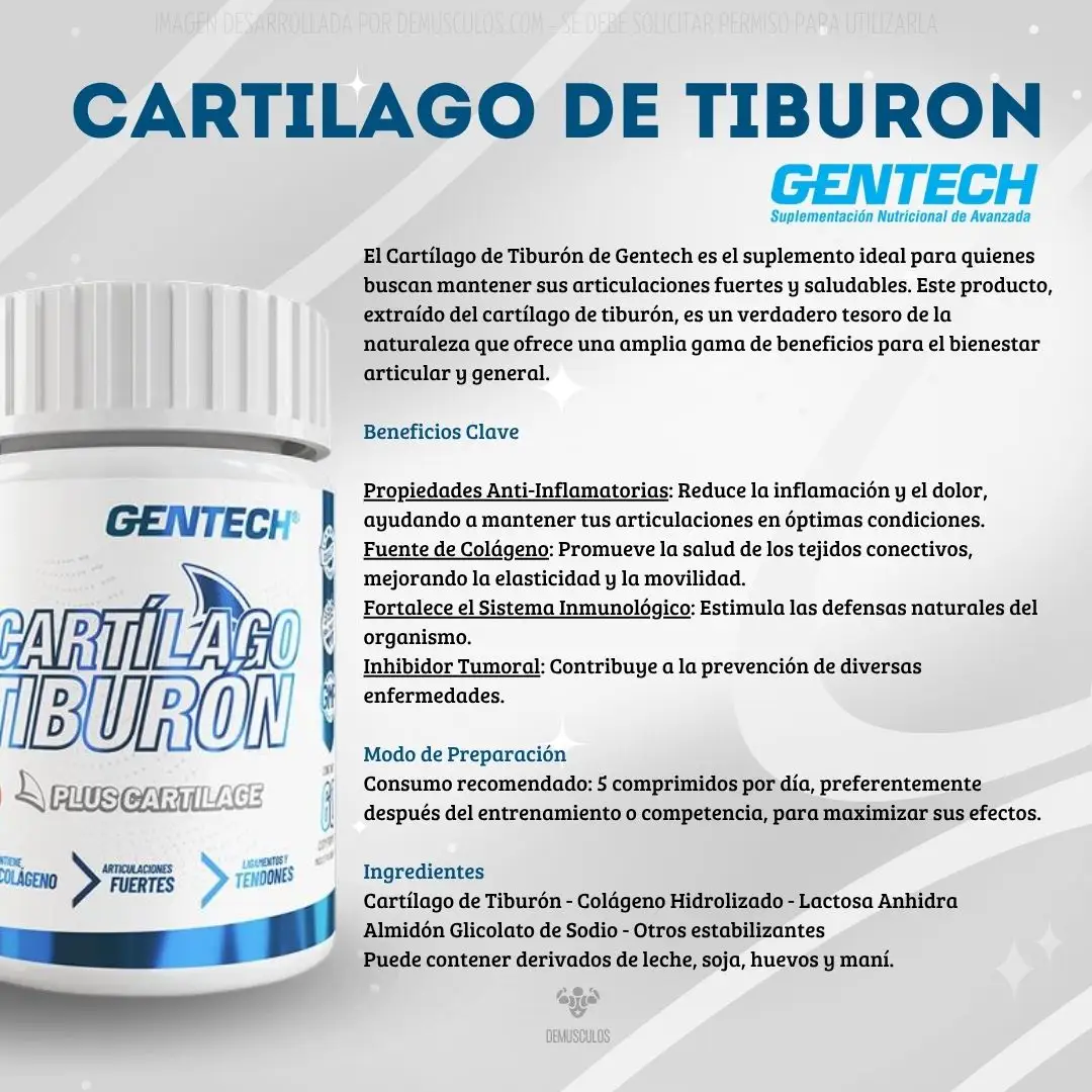 Cartílago de tiburón Gentech
