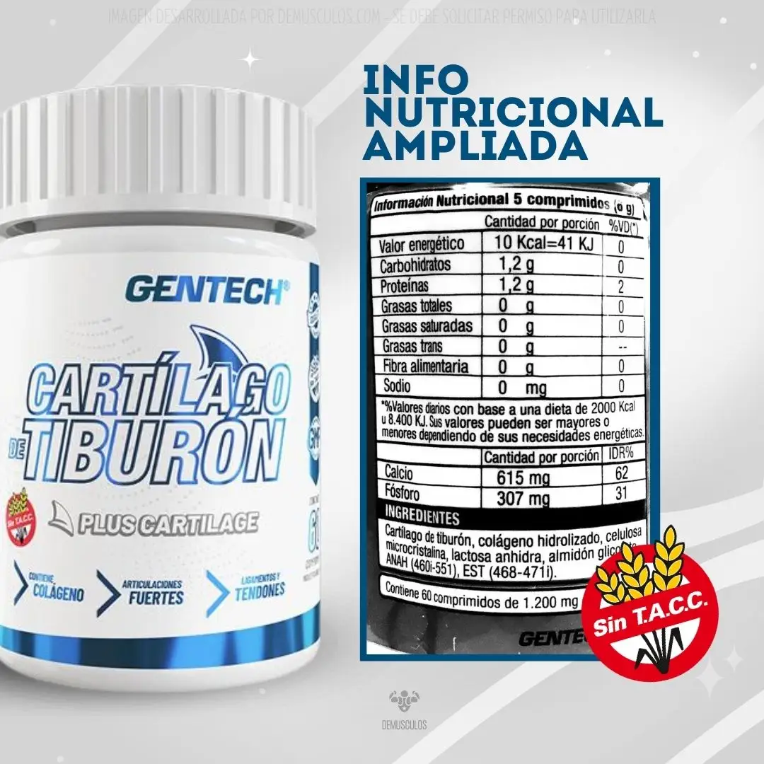 Cartílago de tiburón Gentech