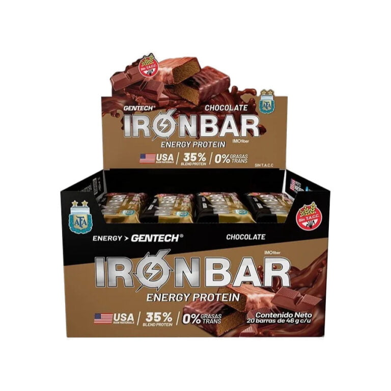 Iron Bar de Gentech sabor chocolate
