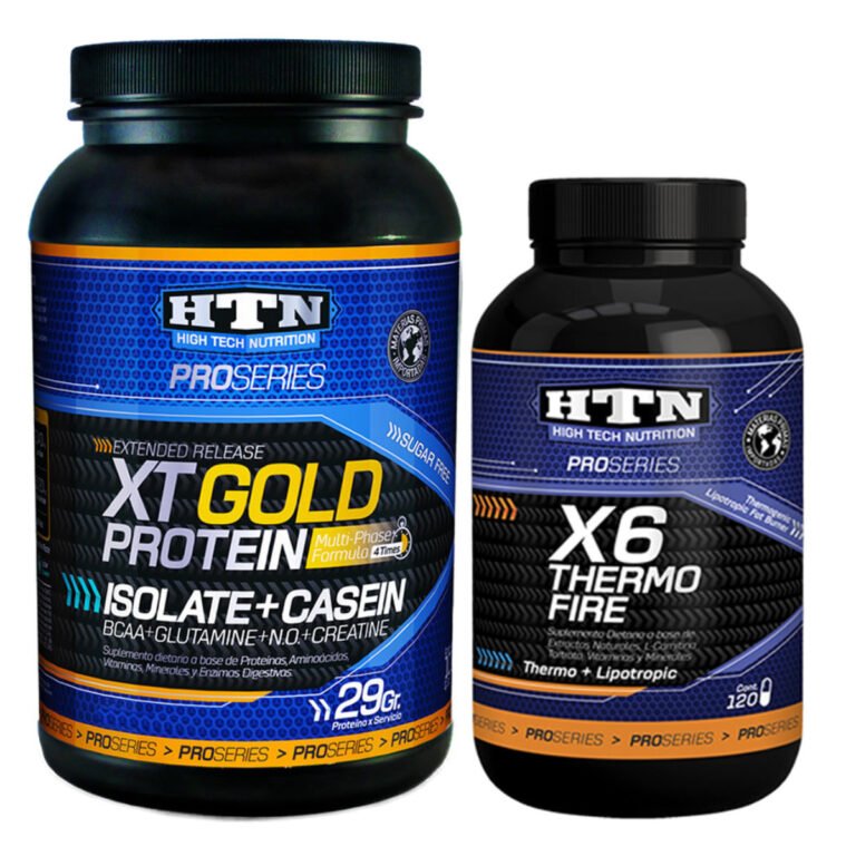 Combo X6 Thermo Fire + XT Gold 1 kg de HTN, los productos del combo