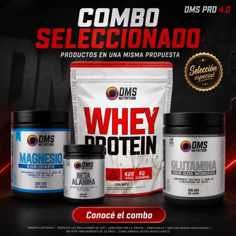 Combo DMS PRO 4, detalle de los envases