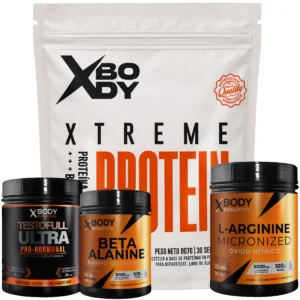 Combo XBODY de Whey Blend, Arginina, Beta Alanina y Testo Full