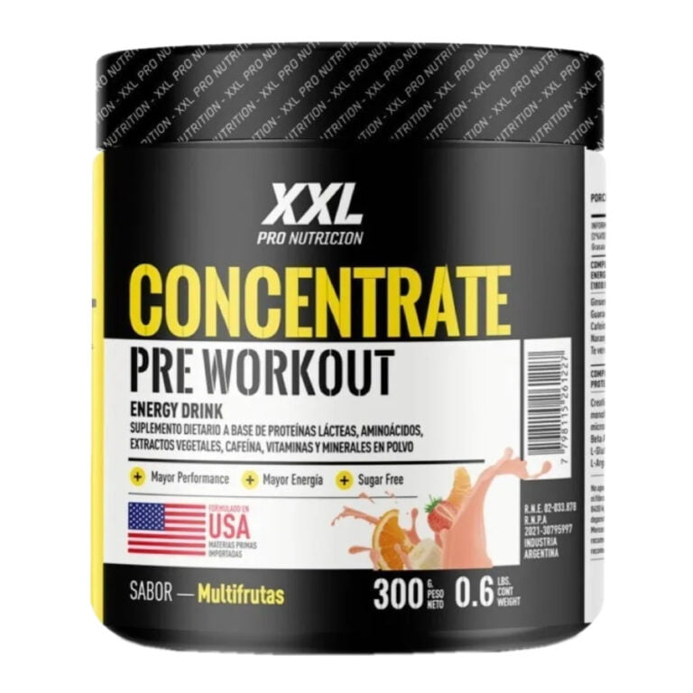 Pre Workout Concentrate de XXL Pro Nutrition 300 gramos