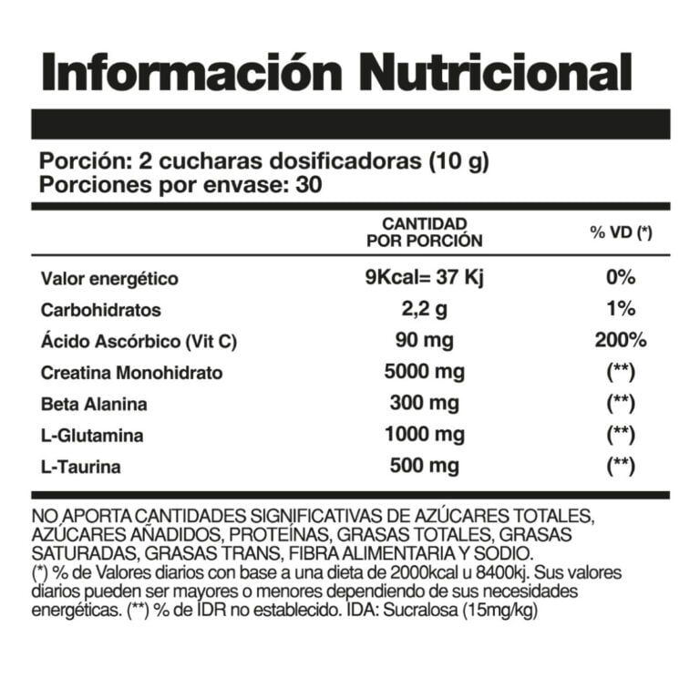 Creatina Cell 300 g de Hoch Sport, información del producto