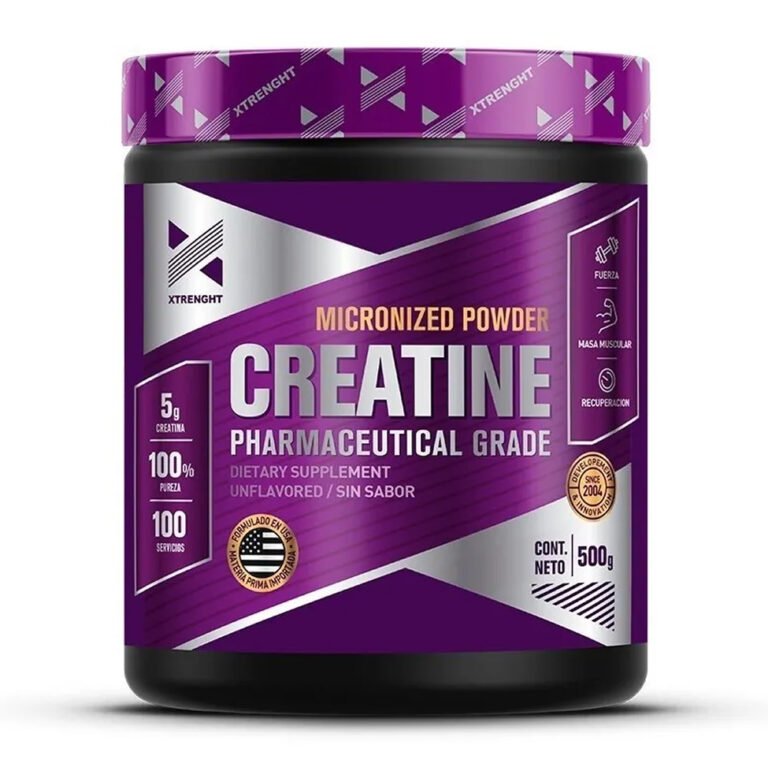 Creatina 500 g de Xtrenght Nutrition, envase