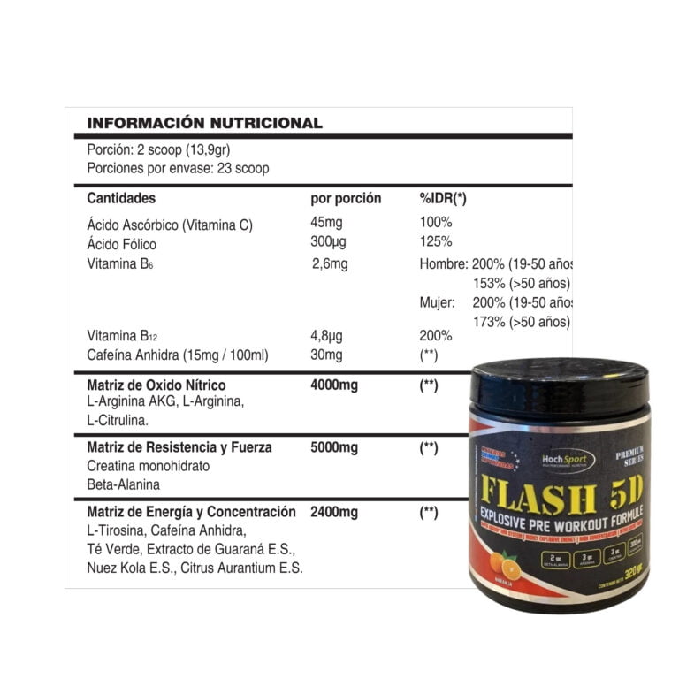 Informacion de Flash 5D de Hoch Sport